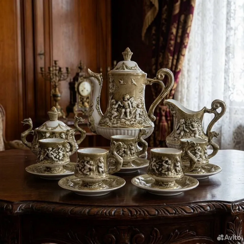 Кофейный сервиз на 5 персон Capodimonte
