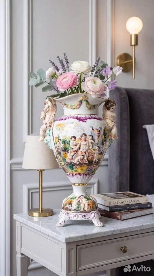Ваза фарфоровая Capodimonte