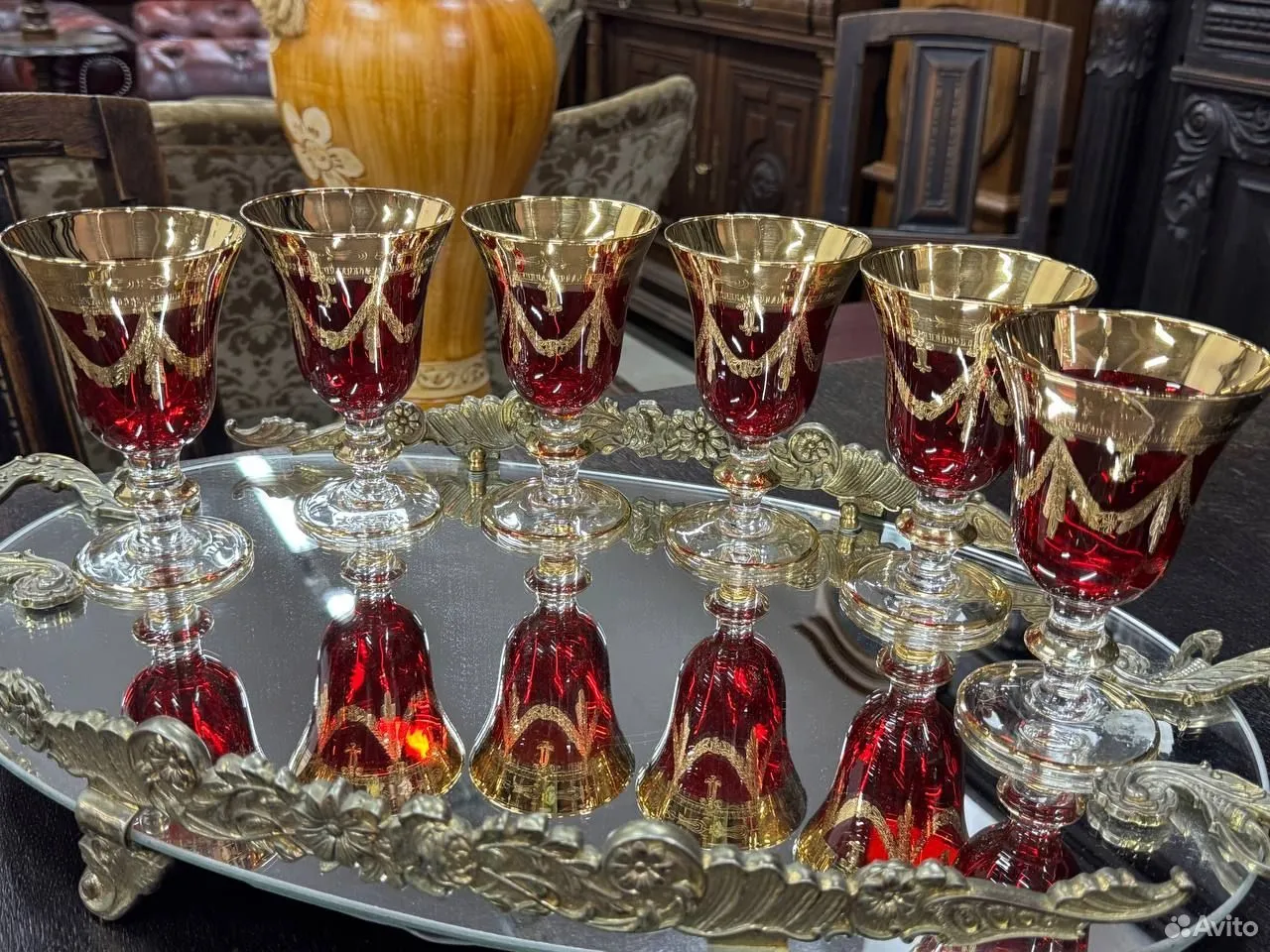 Бокалы для вина "Красная династия" 6 шт