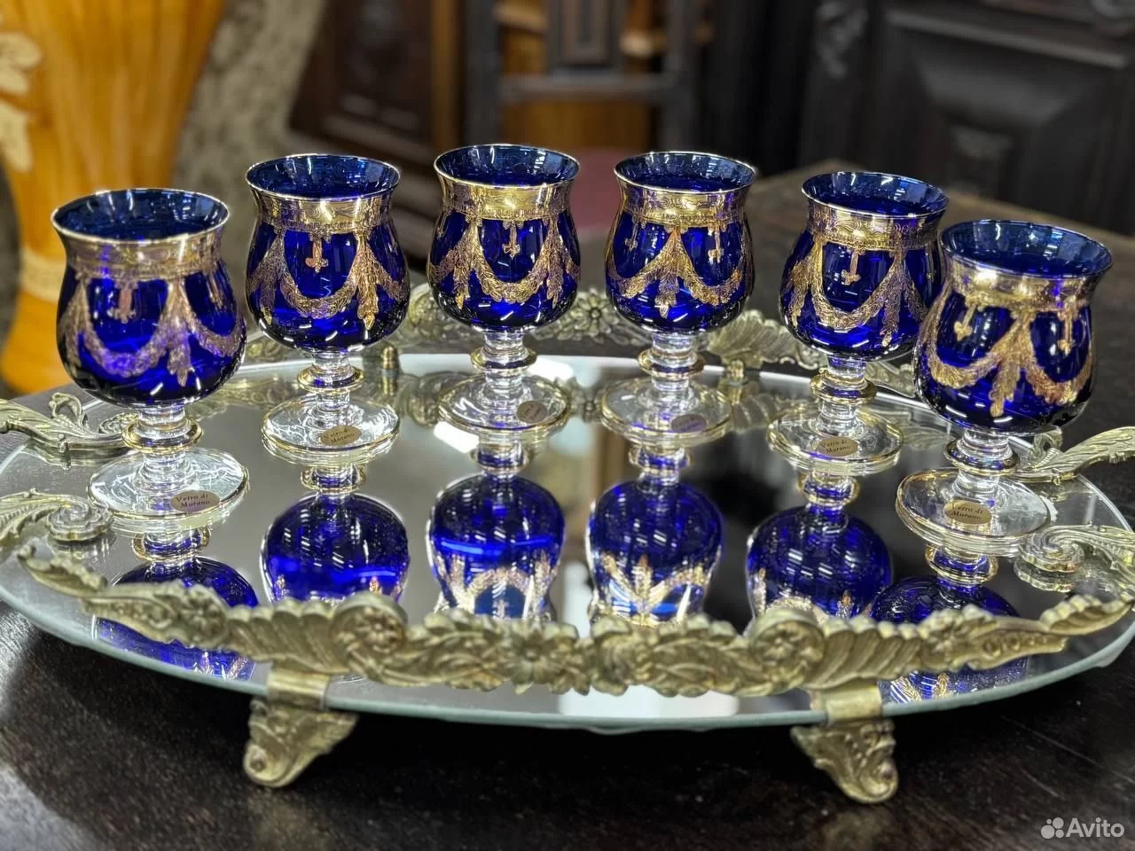 Бокалы 6 шт Италия,Murano
