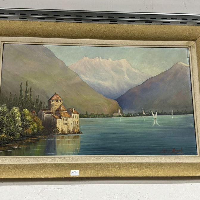 Старинная картина/пейзаж