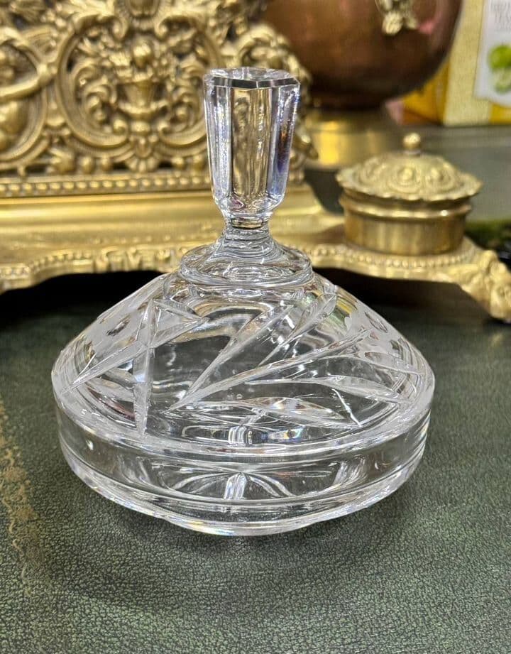 Сахарница/шкатулка хрустальная
