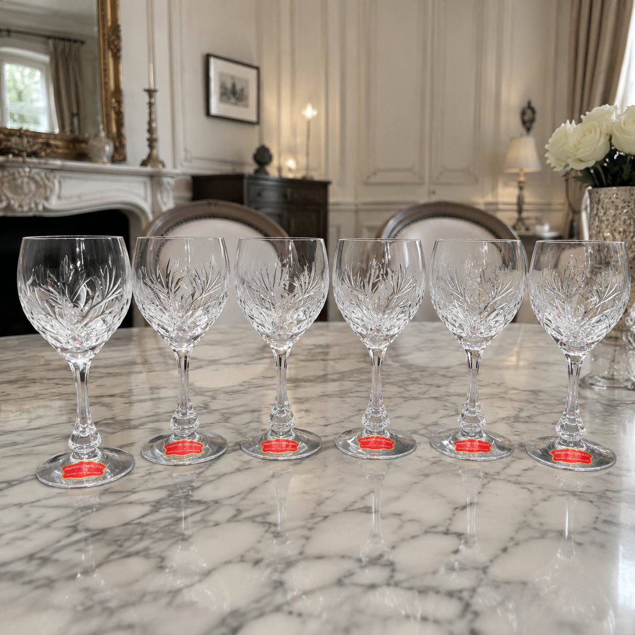 Хрустальные бокалы Франция Cristal de Lorraine, 6 шт