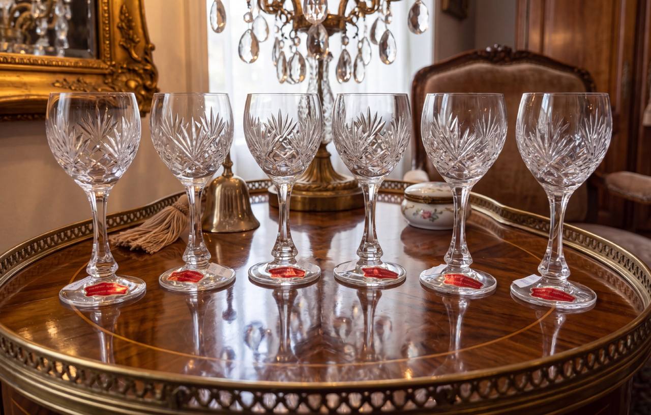 Хрустальные бокалы Франция Cristal de Lorraine, 6 шт