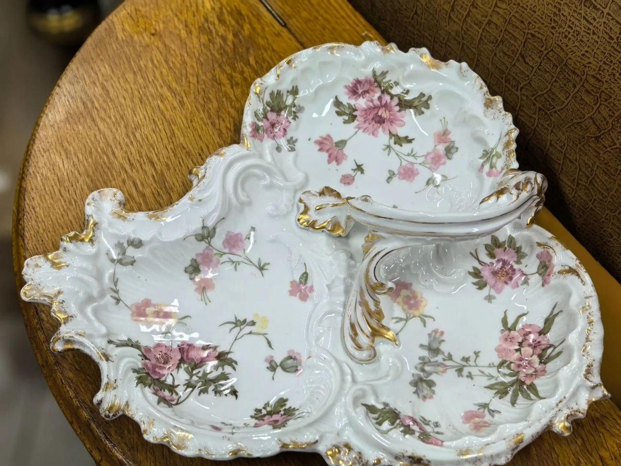 Антикварная менажница Лимож (Limoges) Haviland, 1880-е гг.