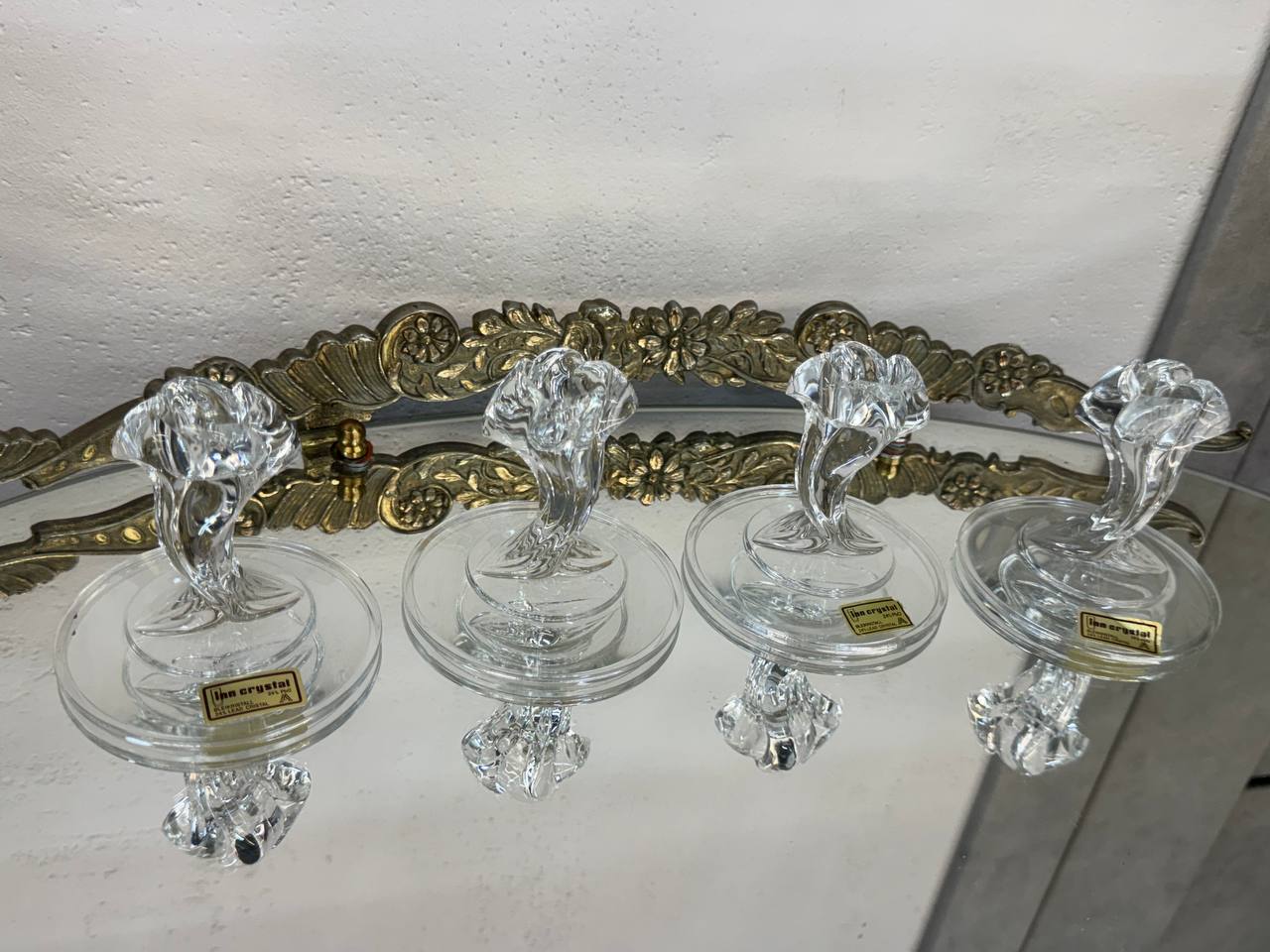 Хрустальные подсвечники Inn Crystal (Австрия), 4 шт.