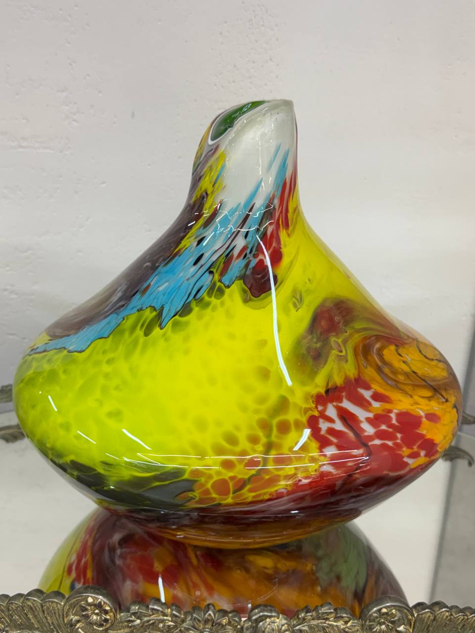 Ваза Мурано (Murano style) авторское стекло 5.7 кг