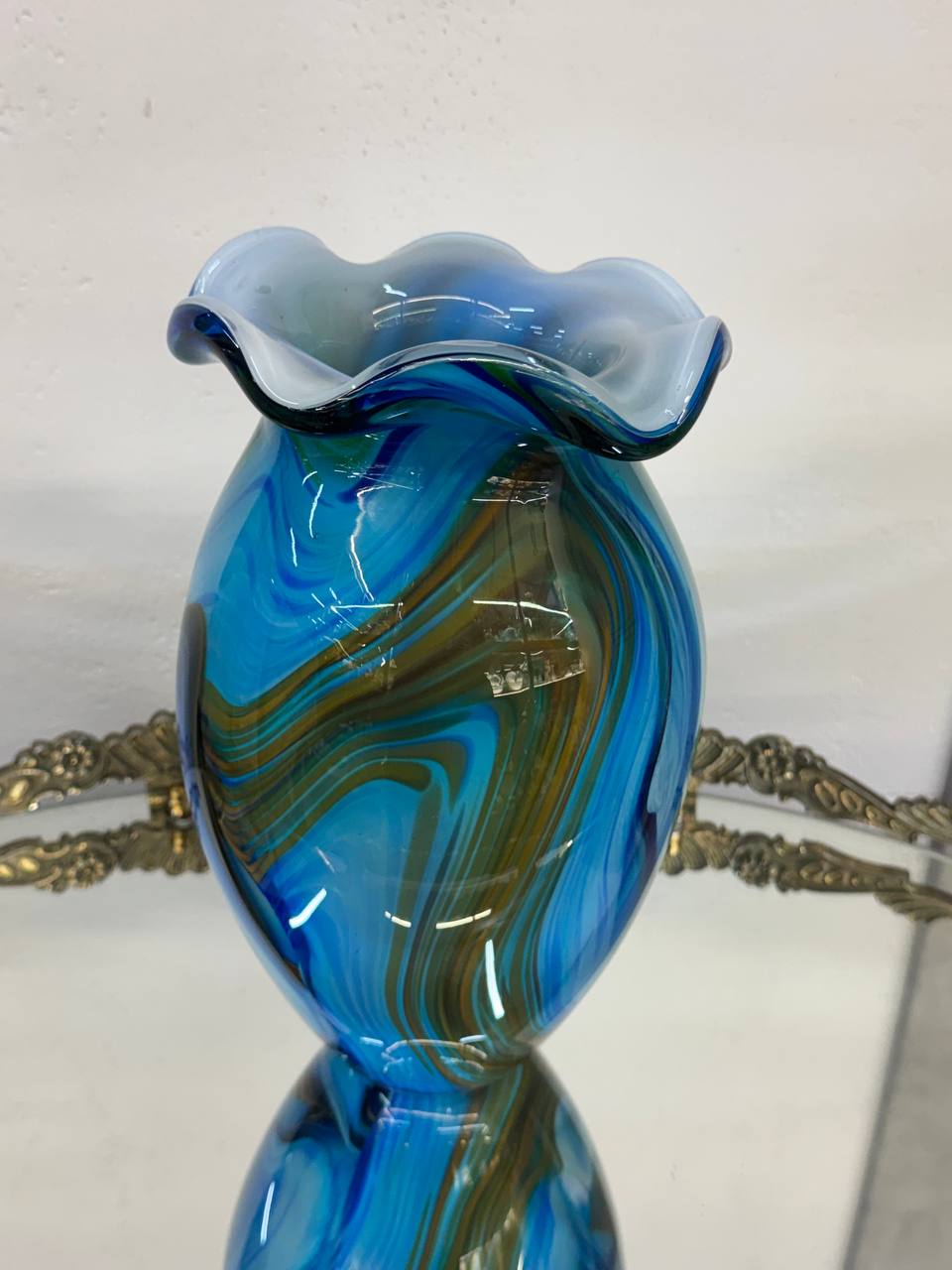 Интерьерная ваза в стиле Мурано (Murano style), 2.6 кг