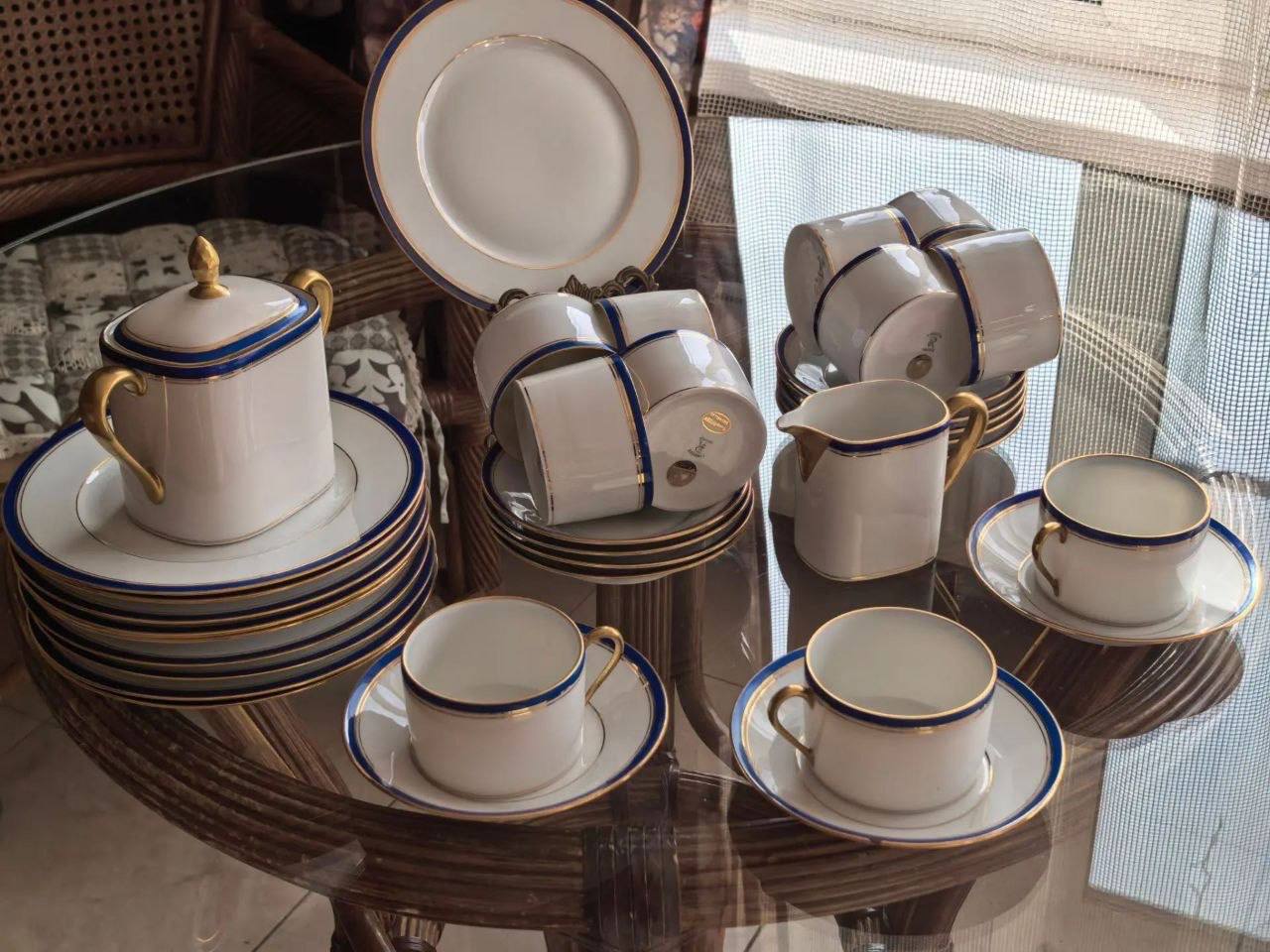Чайный/кофейный сервиз Raynaud Limoges (Франция) на 10 персон