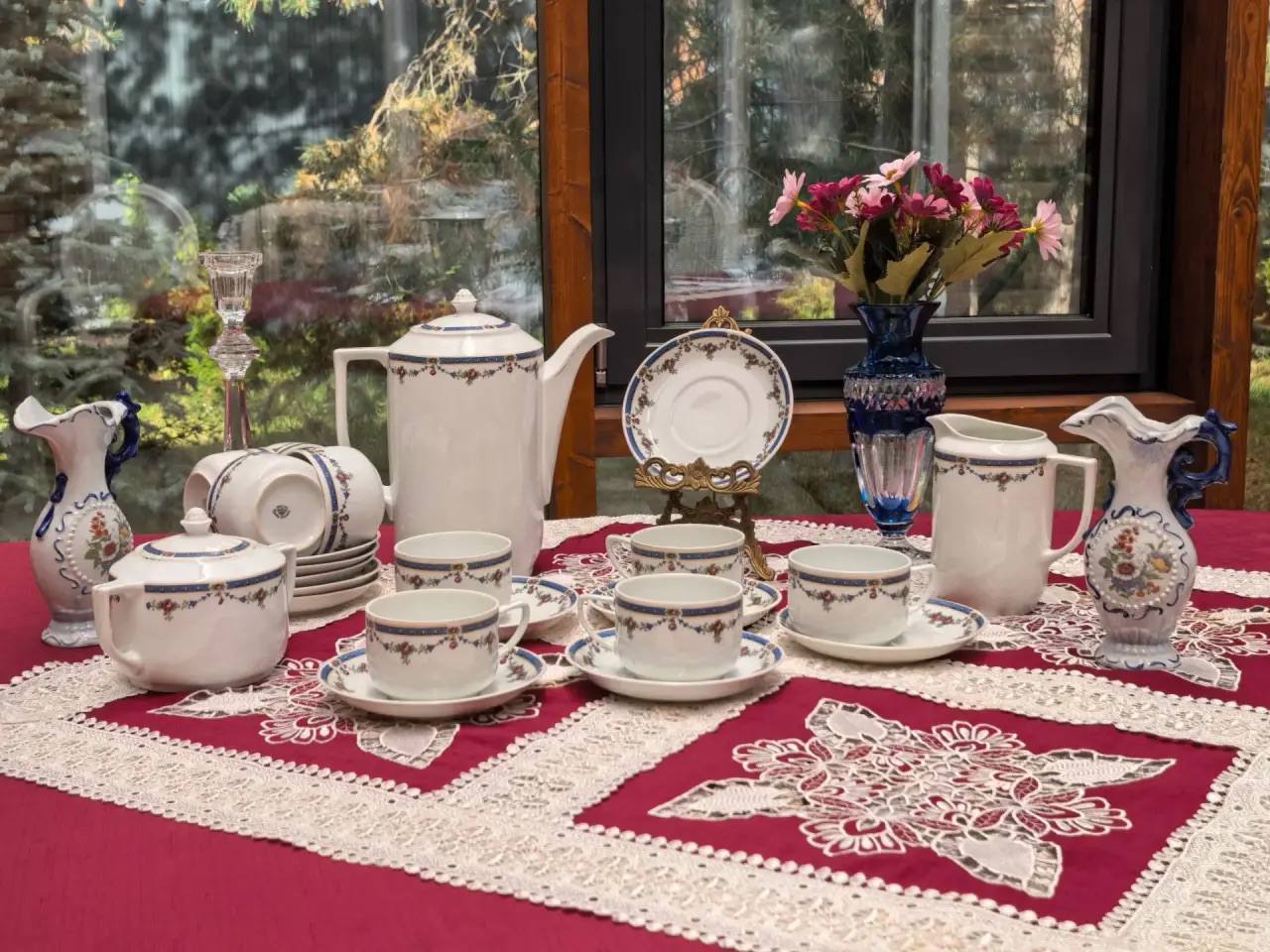 Антикварный чайно-кофейный сервиз Victoria (Чехословакия), 1920–1930-е гг.
