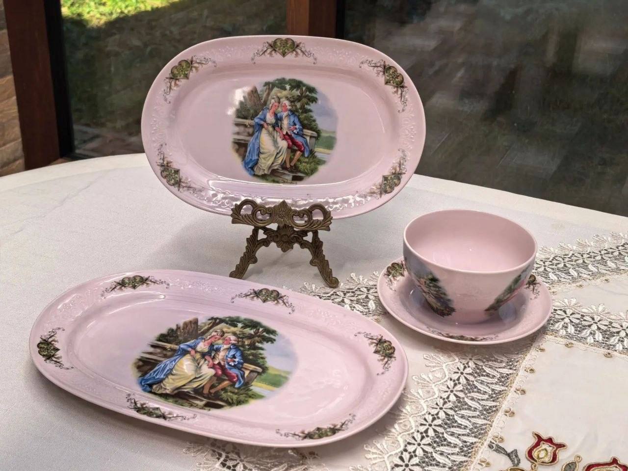 Винтажный чайный/сервировочный набор Royal Schwabap (Нидерланды)