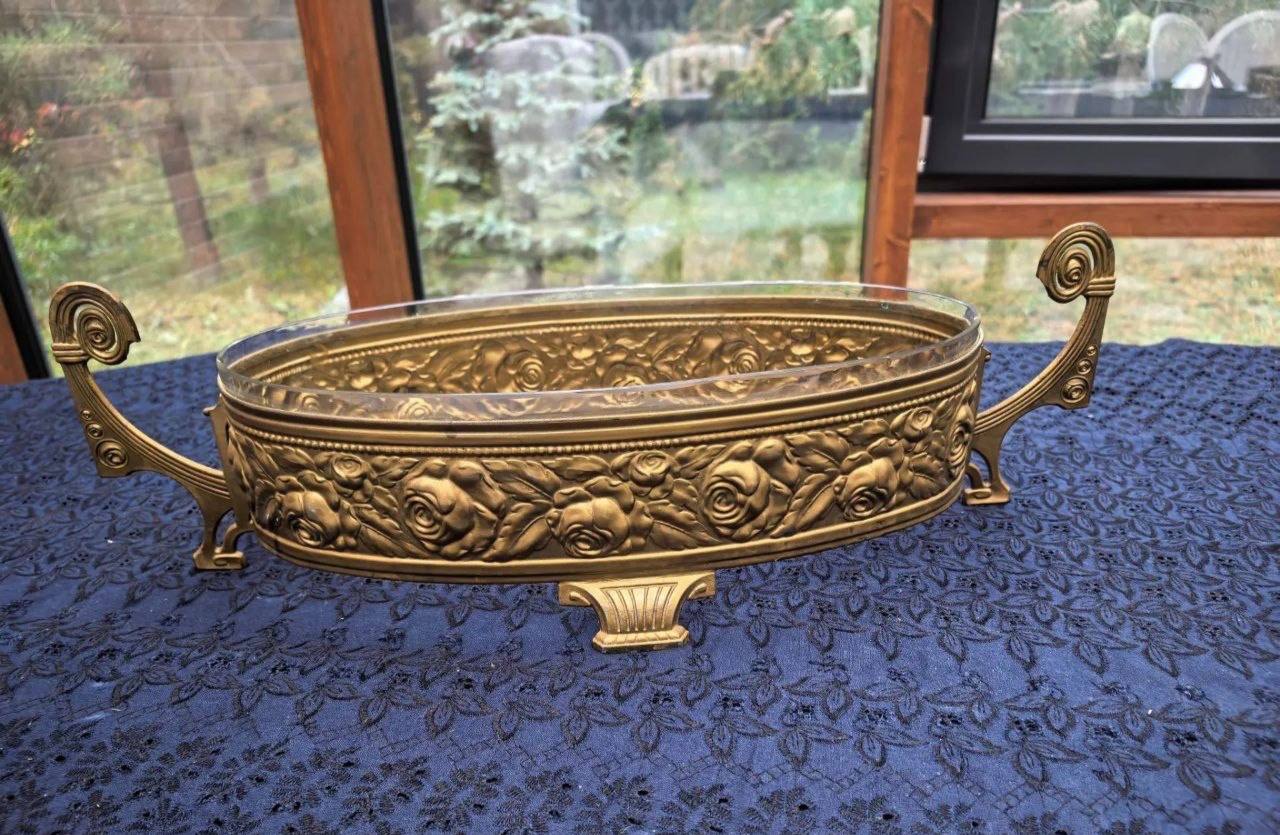 Антикварная жардиньерка (кашпо), стиль Модерн (Ар-нуво), 1900-1920 гг.