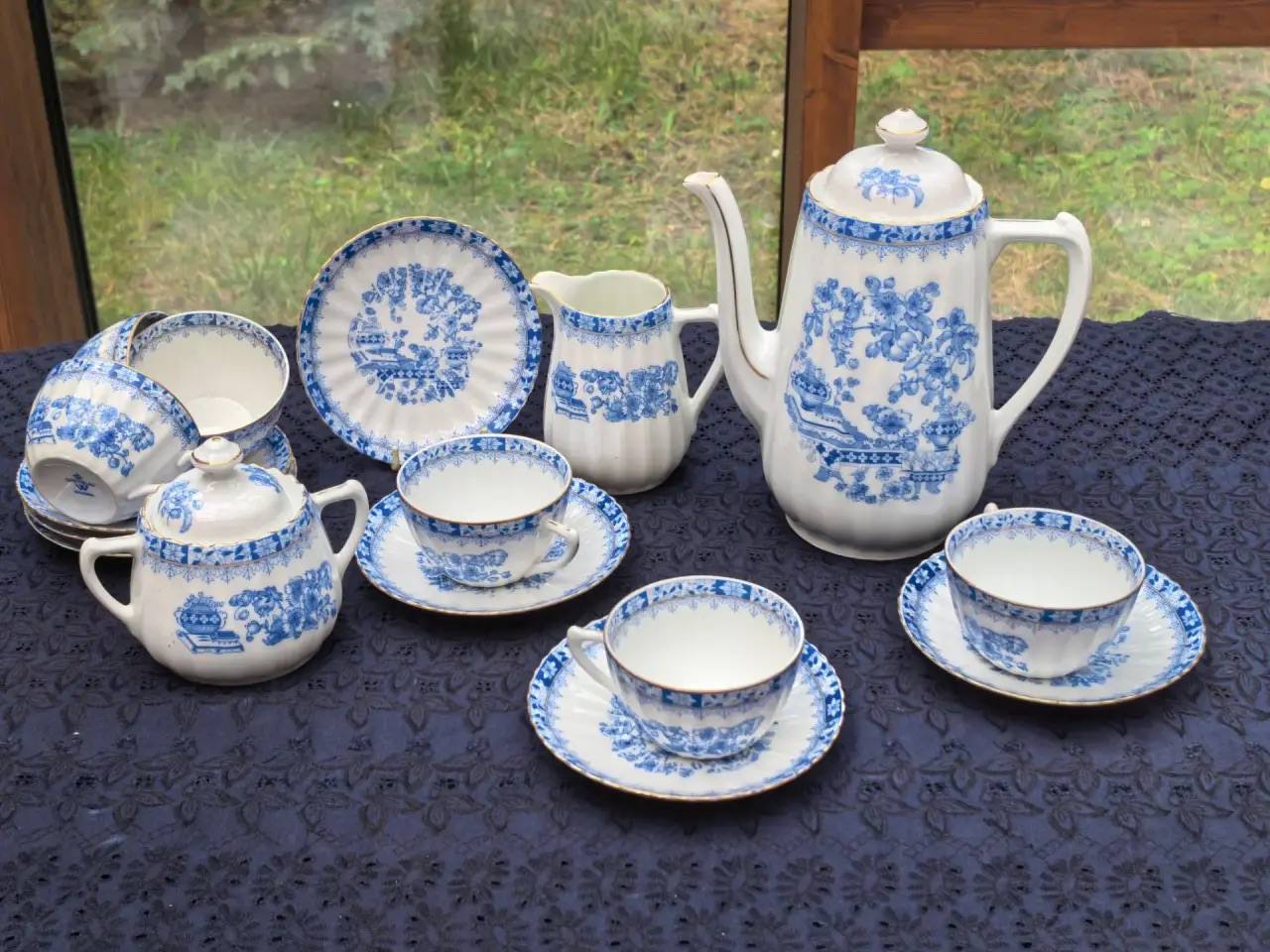 Немецкий кофейный сервиз Chinablau Bavaria Winterling