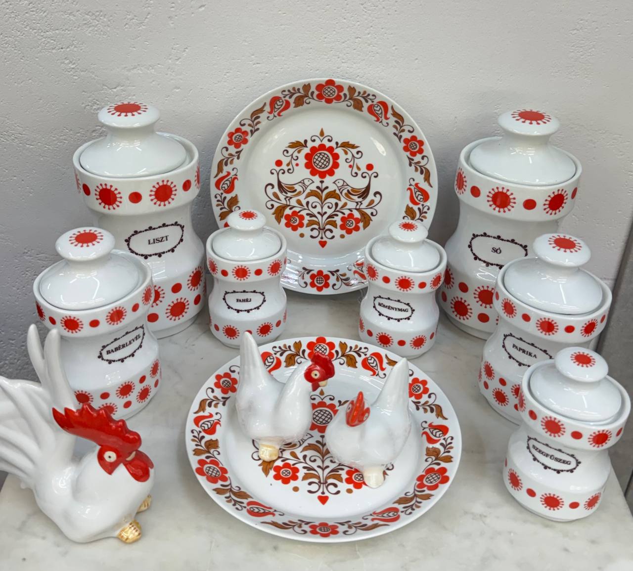 Винтажный набор для специй Alföldi Porcelán (Венгрия), 70-е гг.